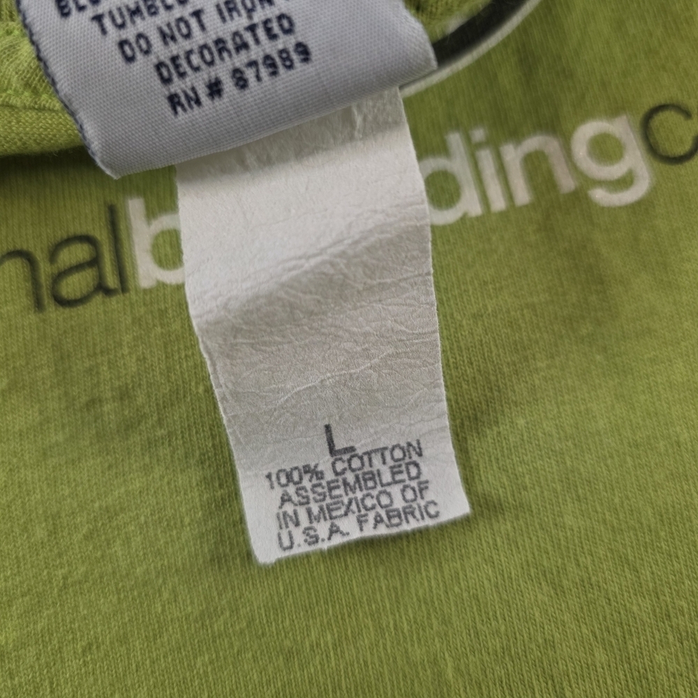 Vintage OP International Boarding Company Green T-Shirt Men’s Size L Surf Skate - Picture 7 of 7